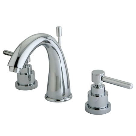 Kingston Brass 8" Widespread Bathroom Faucet, Chrome KS2961EL